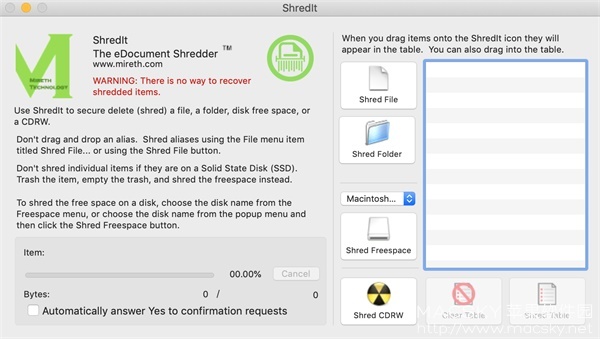 ShredIt X 6.3.1 for Mac 文件粉碎彻底删除工具