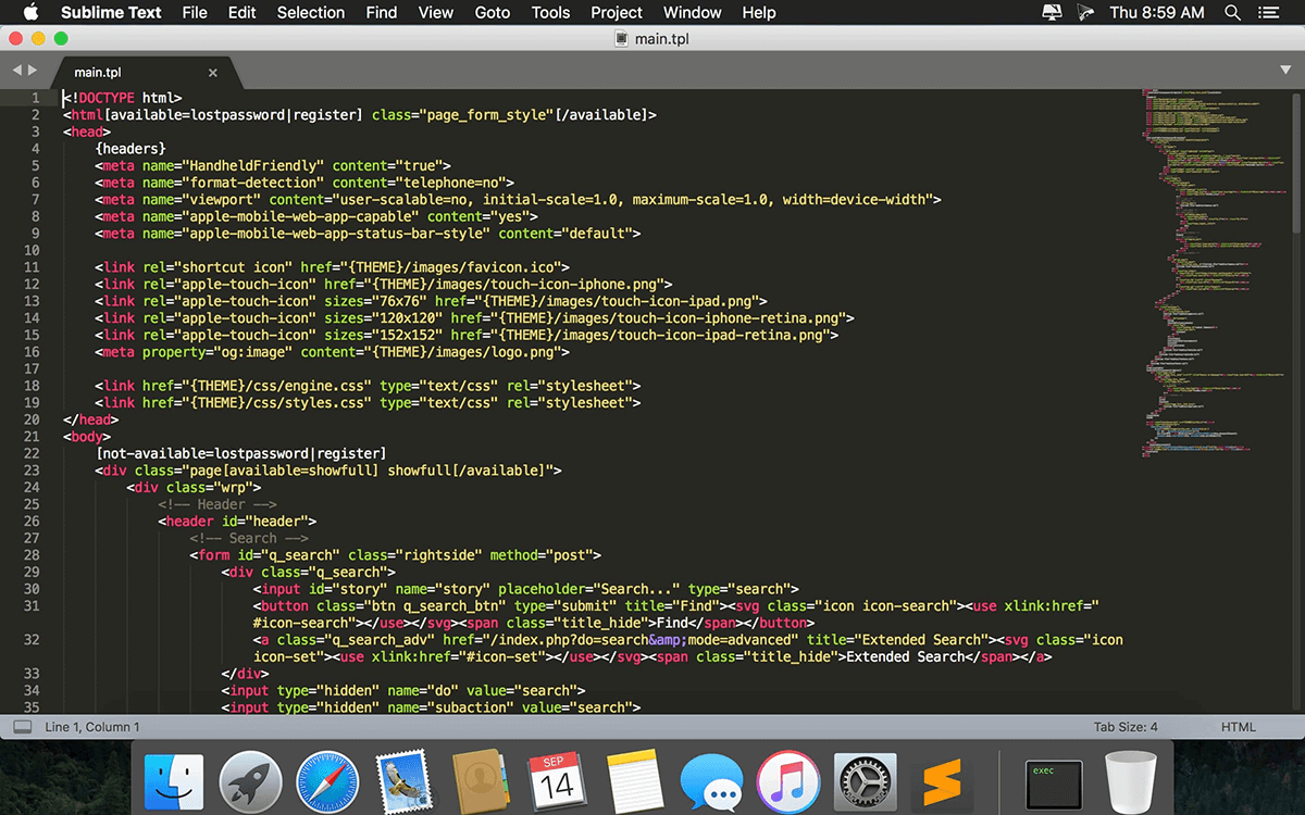 Sublime Text 4.0 Dev build 4147 for Mac 破解版 代码编辑器软件