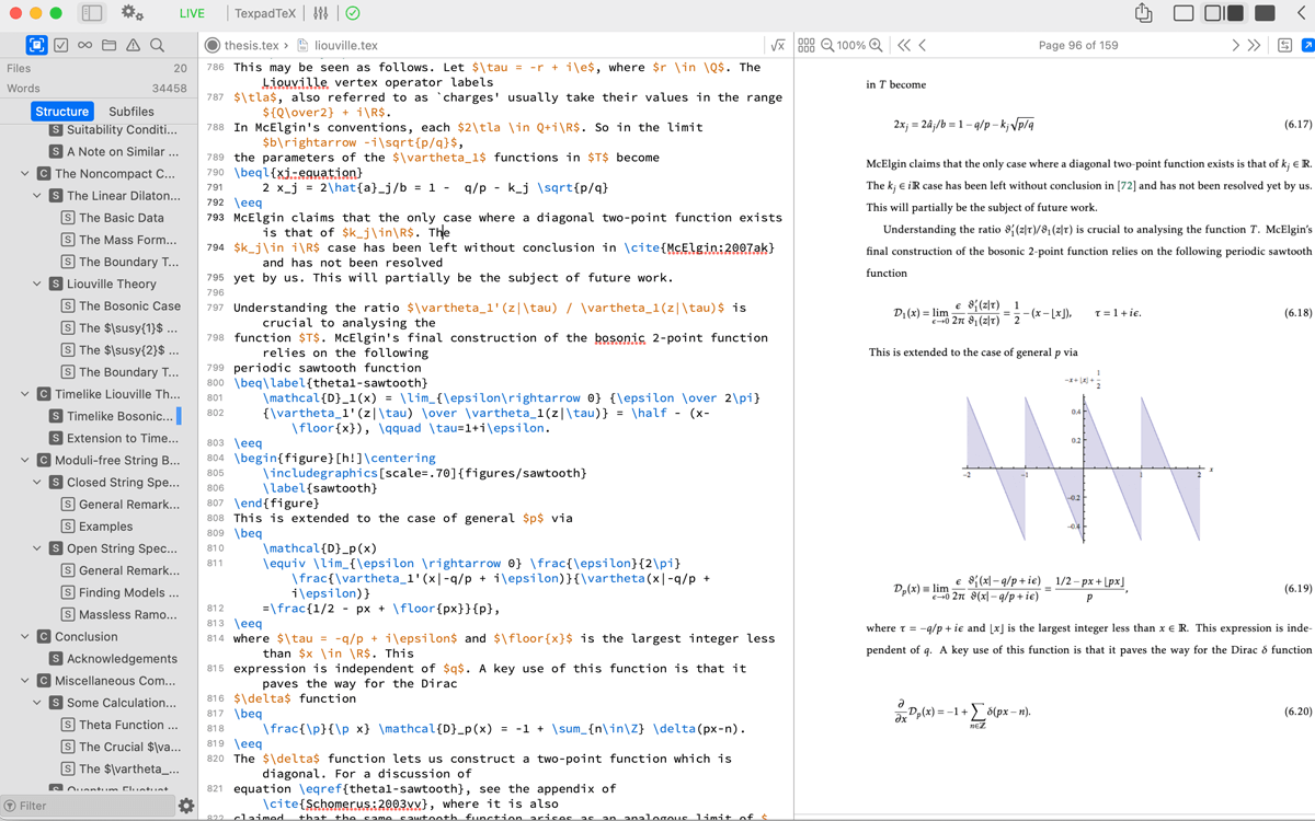 Texifier/Texpad 1.9.13 for Mac 中文破解版 专业LaTeX编辑器软件