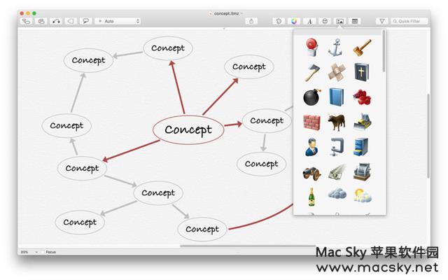 苹果思维导图绘制软件 iThoughtsX 4.12 中文版 Mac OS X