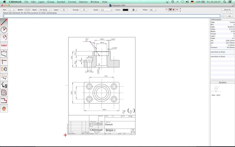 CADintosh X 8.8.3b for Mac 破解版 强大2D CAD绘图软件