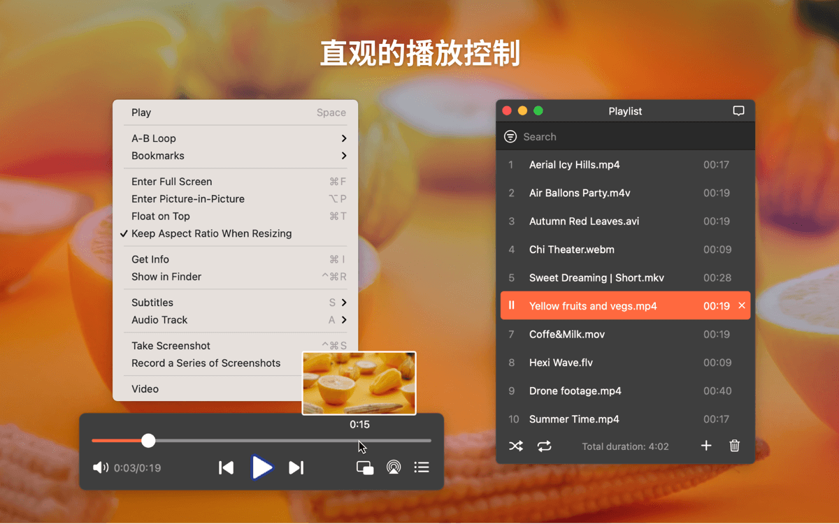 Elmedia Player Pro 8.12 for Mac 中文破解版 优秀音视频播放器