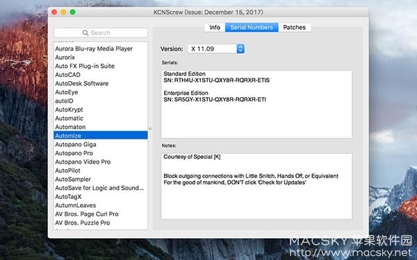 KCNcrew Pack 12-15-22 for Mac 软件注册码序列号生成器