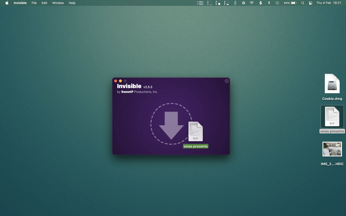 Invisible 2.6.1 for Mac 破解版 桌面文件隐藏隐私保护工具