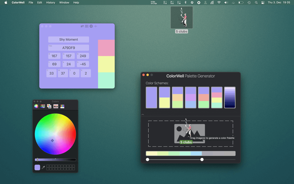 ColorWell 7.3.7 for Mac 优秀颜色选择器及调色板生成器