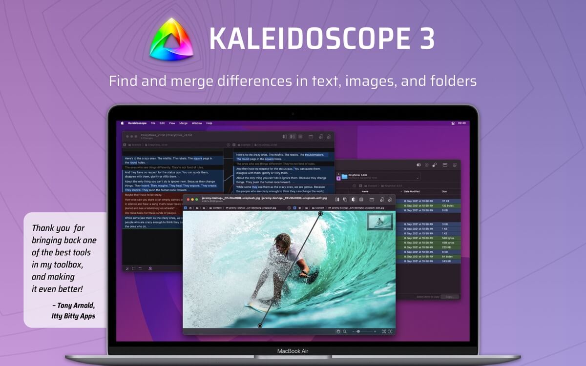 Kaleidoscope 3.8 for Mac 破解版 强大文件和图像对比工具