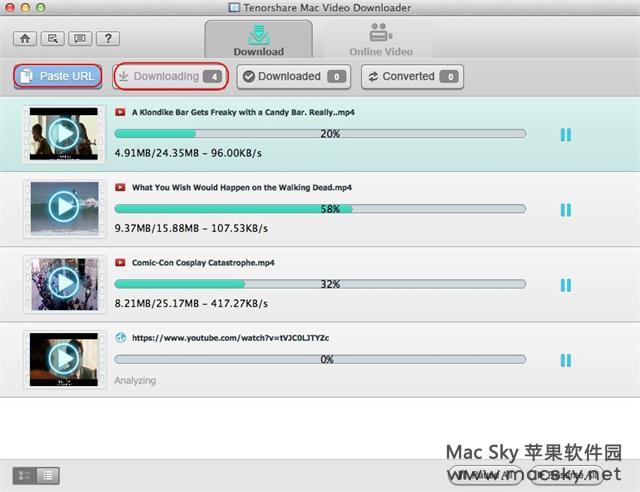 苹果网页视频下载工具 Tenorshare Mac Video Downloader v1.2.0.0
