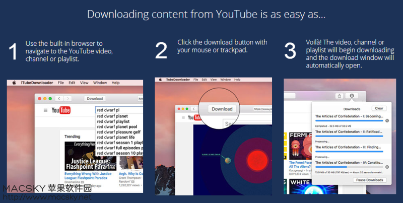 iTubeDownloader 6.3.2 for Mac YouTube视频下载工具