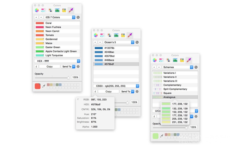 Colors PRO 1.6.2 for Mac 优秀颜色拾取配色工具