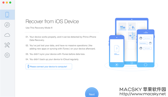 Primo iPhone Data Recovery v2.3.1 Mac 破解版 iOS设备数据恢复软件