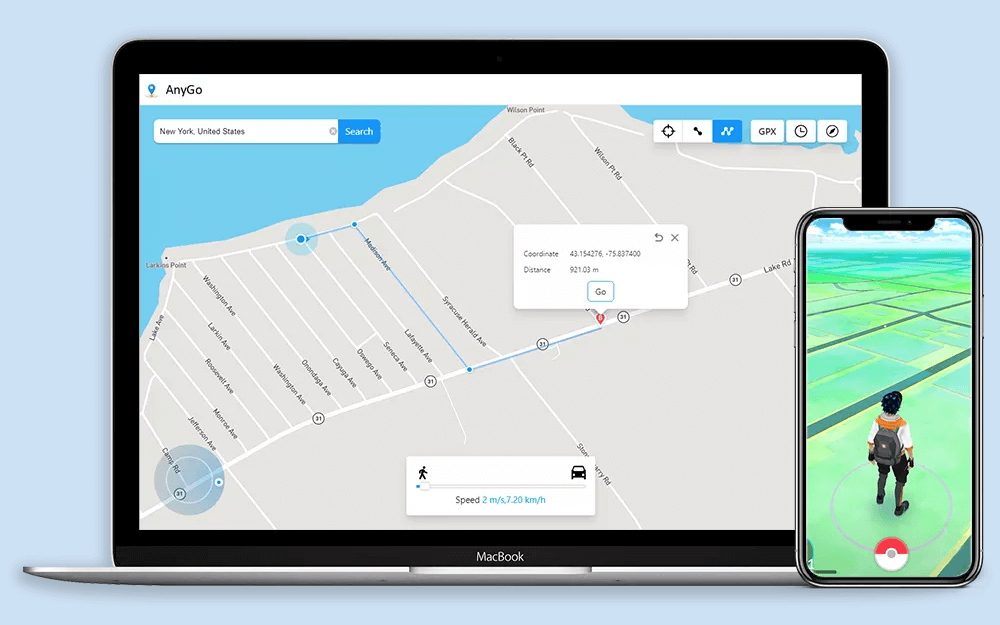 AnyGo 5.9.6 for Mac 破解版 在iPhone/iPad上轻松模拟GPS位置