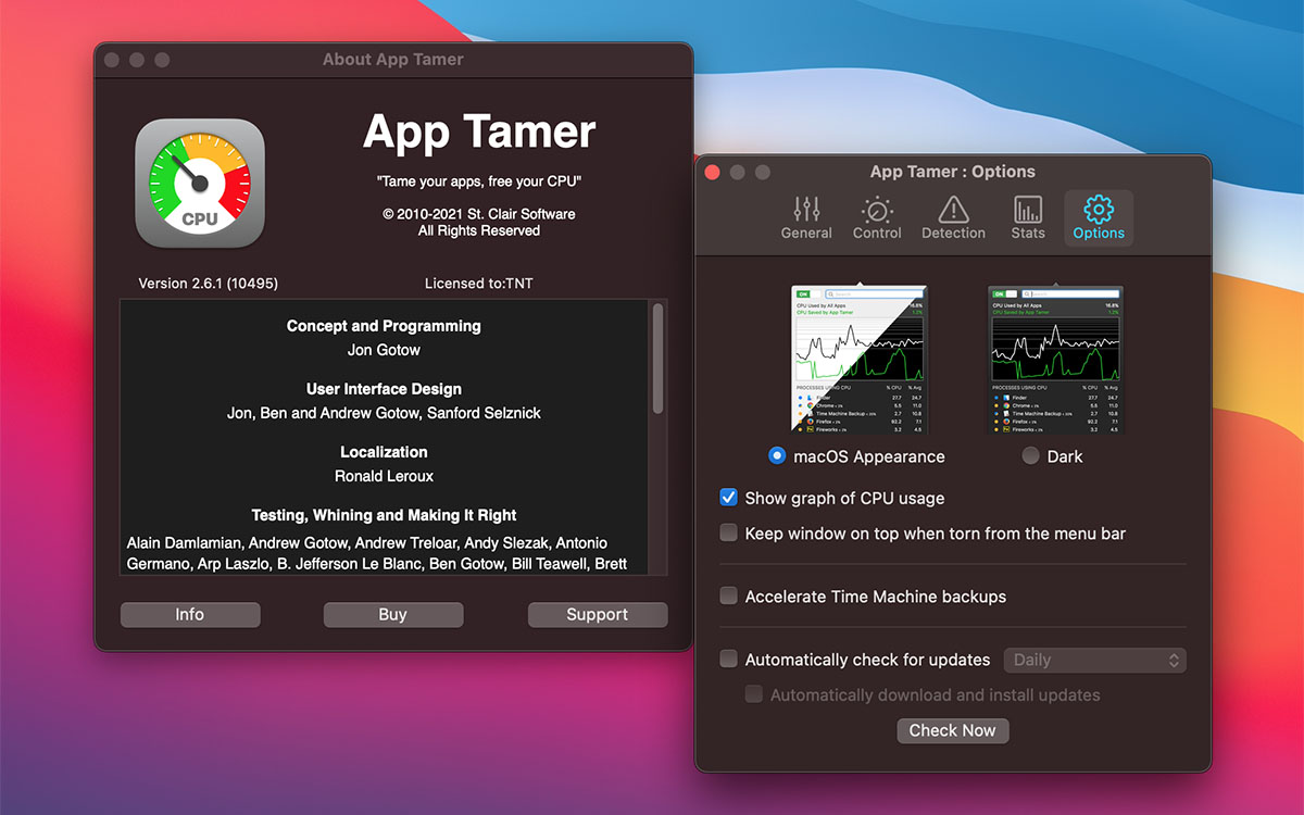 App Tamer 2.7.4 for Mac 优秀CPU优化电池管理工具