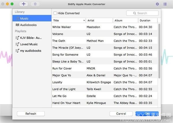 Sidify Apple Music Converter 1.5.4 Mac 中文破解版 iTunes音乐转换器