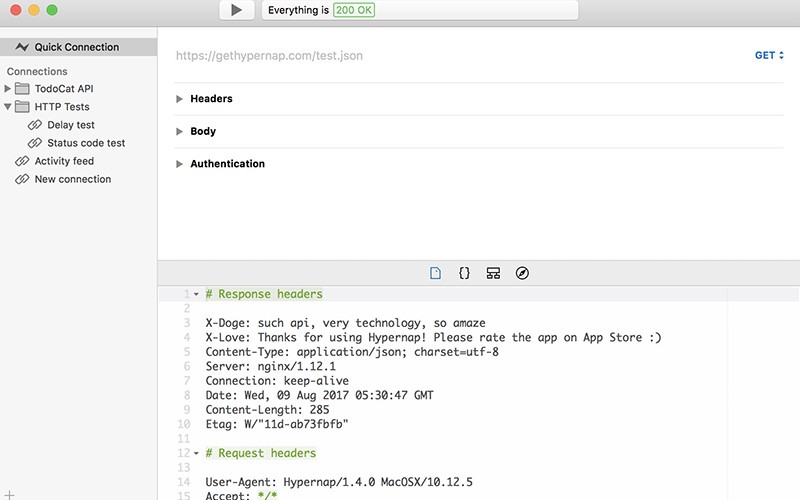 Hypernap 1.4.2 for Mac 破解版 网站API接口测试工具