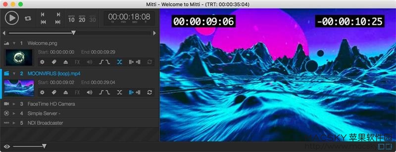 Mitti 1.2.2 Mac OSX 专业视频编辑回放软件