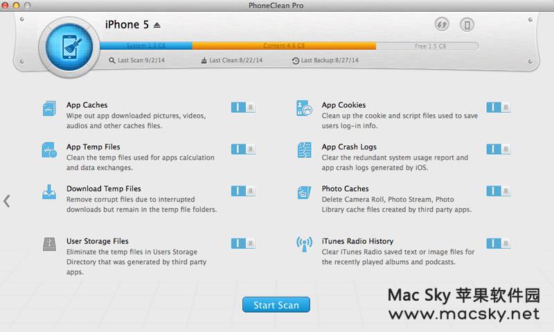 iPhone iPad iPod touch系统垃圾清理软件 PhoneClean Pro 4.1.1
