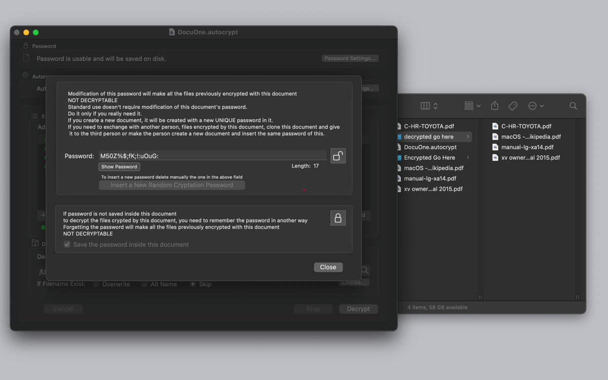 AutoCrypt 2.5.1 for Mac 文件加密及解密工具
