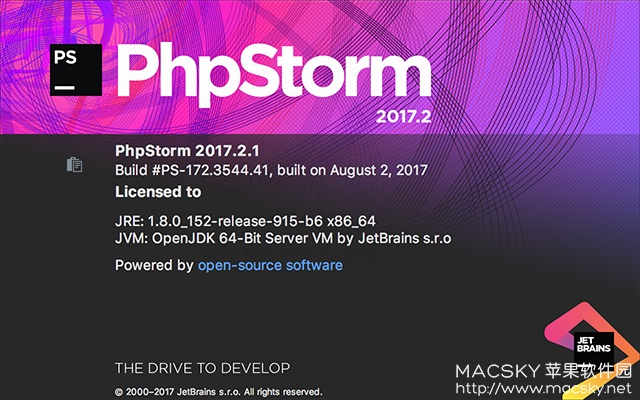 苹果PHP集成开发编辑器工具 JetBrains PhpStorm 2017.2.2