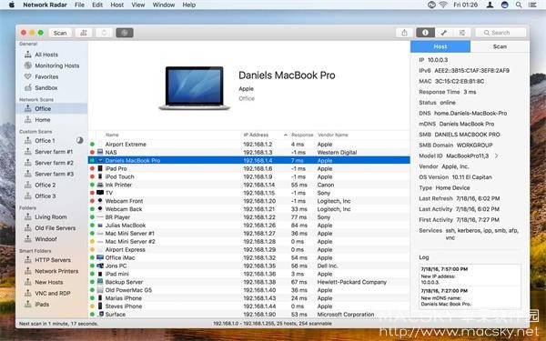 Network Radar 2.10.290 for Mac 破解版 网络扫描和管理工具