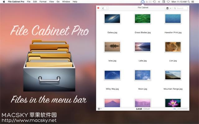 File Cabinet Pro 5.2 for Mac 菜单栏文件管理工具