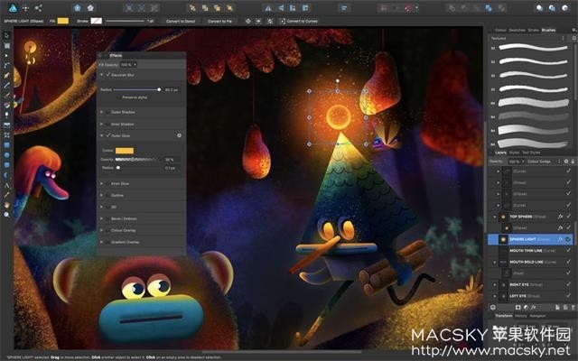 Affinity Designer 1.6.1 for Mac 中文版 创意矢量图形设计软件