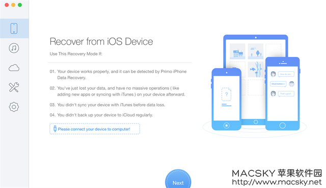 Primo iPhone Data Recovery v2.2.1 iOS设备数据恢复软件