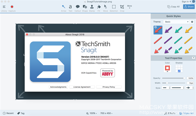 TechSmith Snagit 2018.0.1 for Mac 屏幕截图录制编辑工具