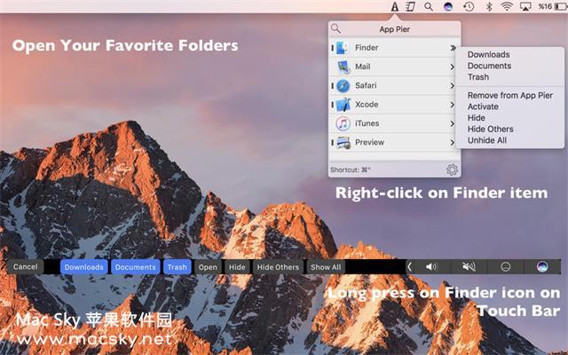 苹果应用程序快速启动和切换工具 App Pier 1.4.4 Mac OS X