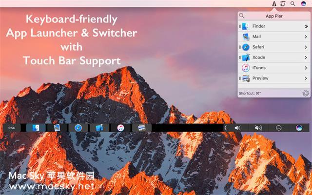 苹果应用程序快速启动和切换工具 App Pier 1.4.4 Mac OS X