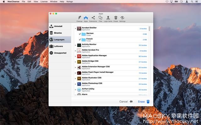 MacCleanse 6.0.5 for Mac 苹果系统专业垃圾清理软件