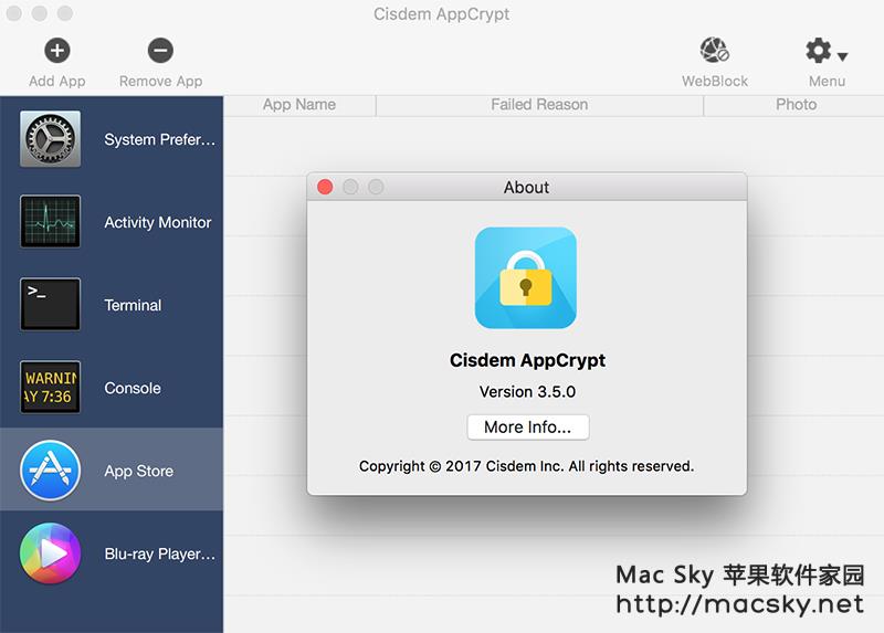 Cisdem AppCrypt 3.5.0 for Mac 苹果专业文件加密工具