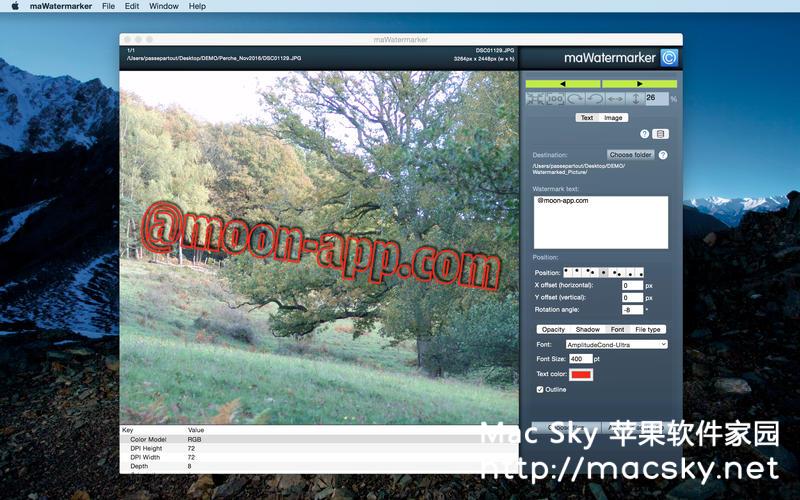 图像快速批量添加水印工具 maWatermarker 1.2.1 Mac OS X