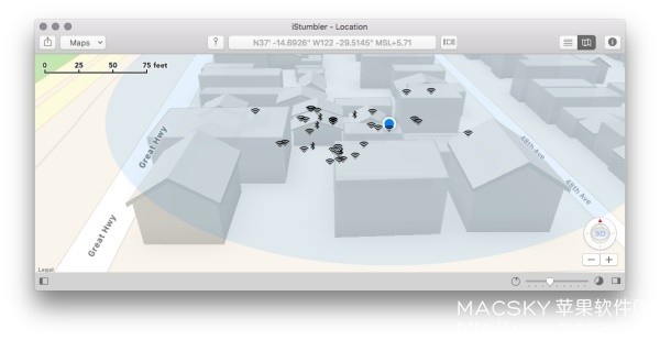 iStumbler 103.2 for Mac 超强WiFi无线网络信号查找工具