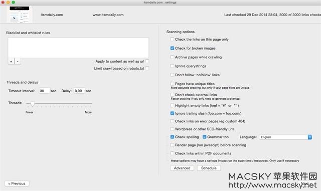 Scrutiny 9.14.3 for Mac 网站地图生成死链提交SEO辅助工具