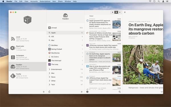 Reeder 4.2.5 for Mac 破解版 优秀RSS阅读器客户端