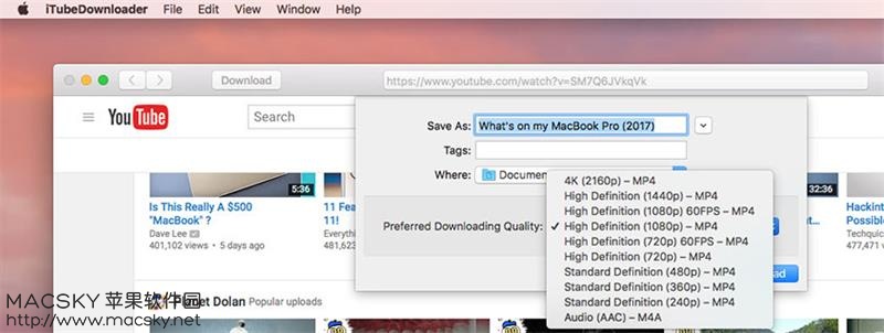 iTubeDownloader 6.3.0 for Mac YouTube视频下载工具
