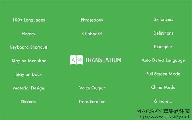 Translatium 14.0.0 for Mac 中文破解版 强大的中文翻译软件