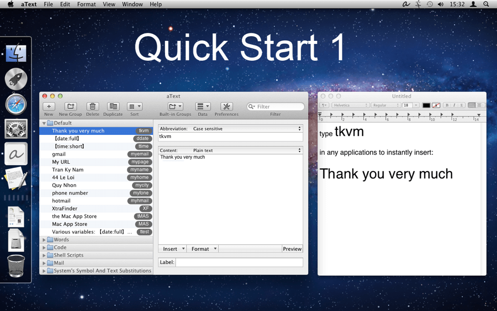 aText 2.40.5 for Mac 破解版 键盘辅助打字增强工具