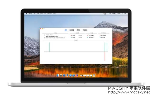 NetWorker 5.5.0 for Mac 网络信息速度监测工具