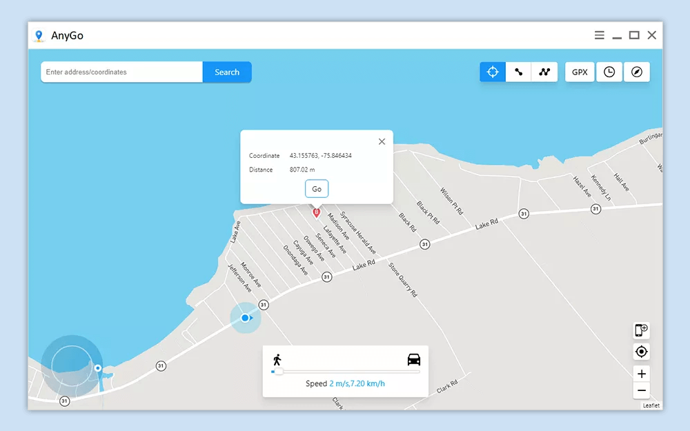 AnyGo 4.5.1 for Mac 破解版 在iPhone/iPad上轻松模拟GPS位置