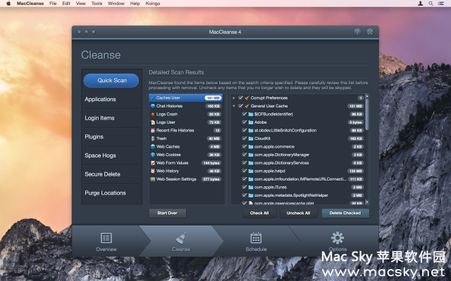 苹果系统垃圾清理软件 MacCleanse 6.0.1 Mac OS X