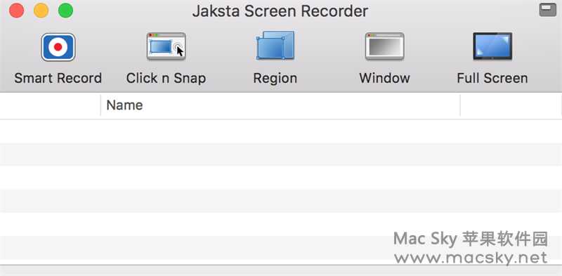 苹果屏幕录屏工具 Jaksta Screen Recorder 1.0.8 Mac OS X