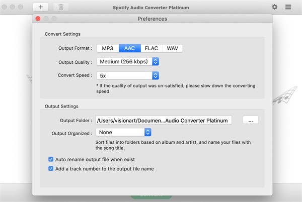 Spotify Audio Converter Platinum 1.2.2 Spotify音乐转换及DRM删除工具