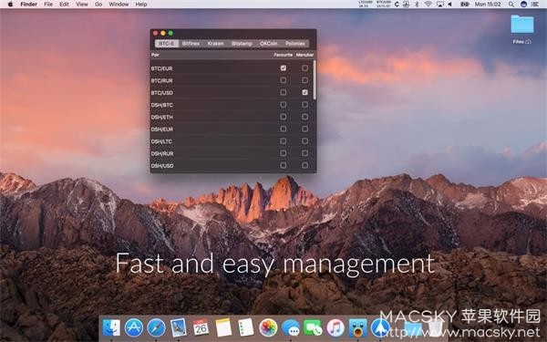 Cryptey 1.7.0 for Mac 虚拟货币费率跟踪工具