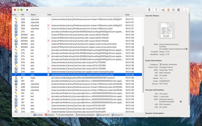 FSMonitor v1.1.1.130 for Mac 破解版 文件系统修改监控工具