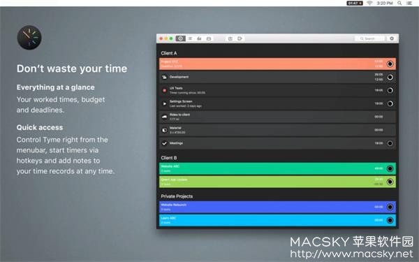 Tyme 2 v1.9.6 for Mac 个人时间管理规划工具