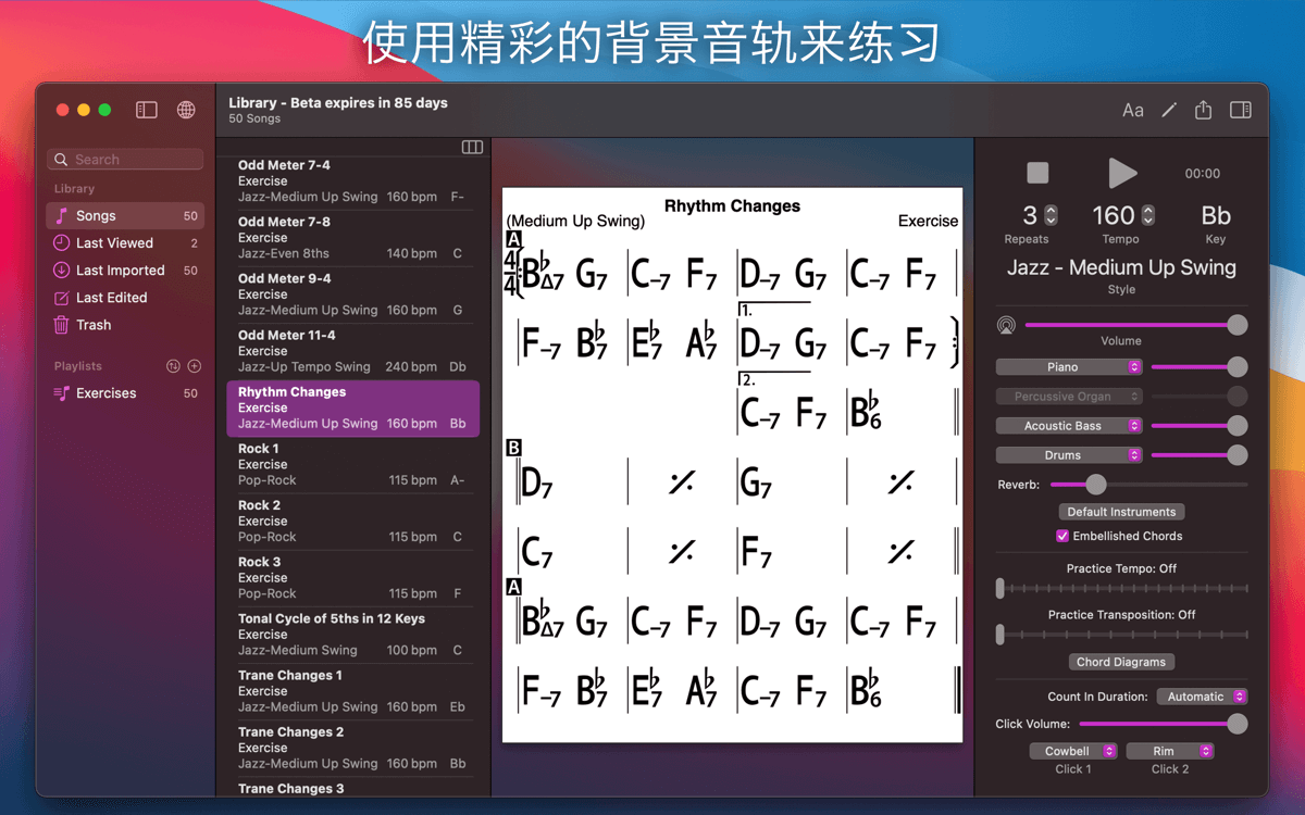 iReal Pro 2021.8 for Mac 中文版 音乐学习乐谱伴奏软件