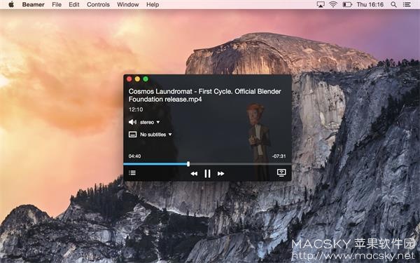 Beamer 3.3.4 for Mac AirPlay流媒体播放工具