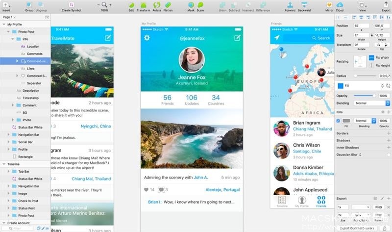 Sketch 49 CR2 Mac 破解版 iOS开发 UI设计 矢量图形绘制软件