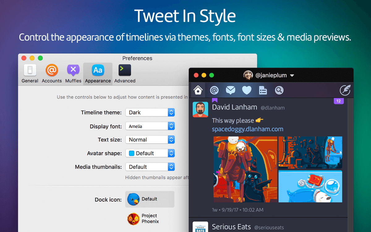 Twitterrific 5.4.10 for Mac 破解版 Twitter客户端工具